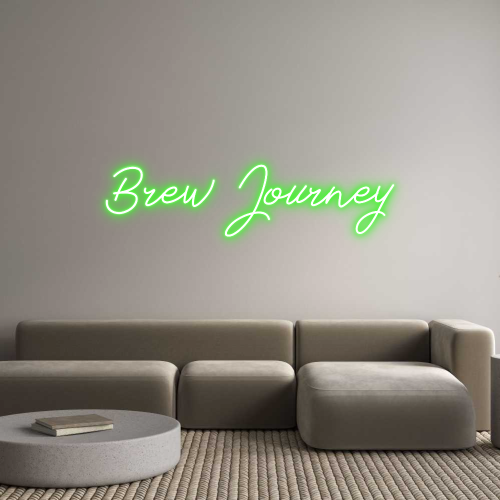 Letreiro de néon personalizado: Brew Journey 