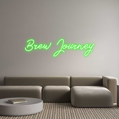 Letreiro de néon personalizado: Brew Journey 