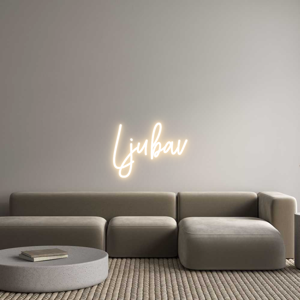 Prilagođeni neonski natpis: Ljubav
