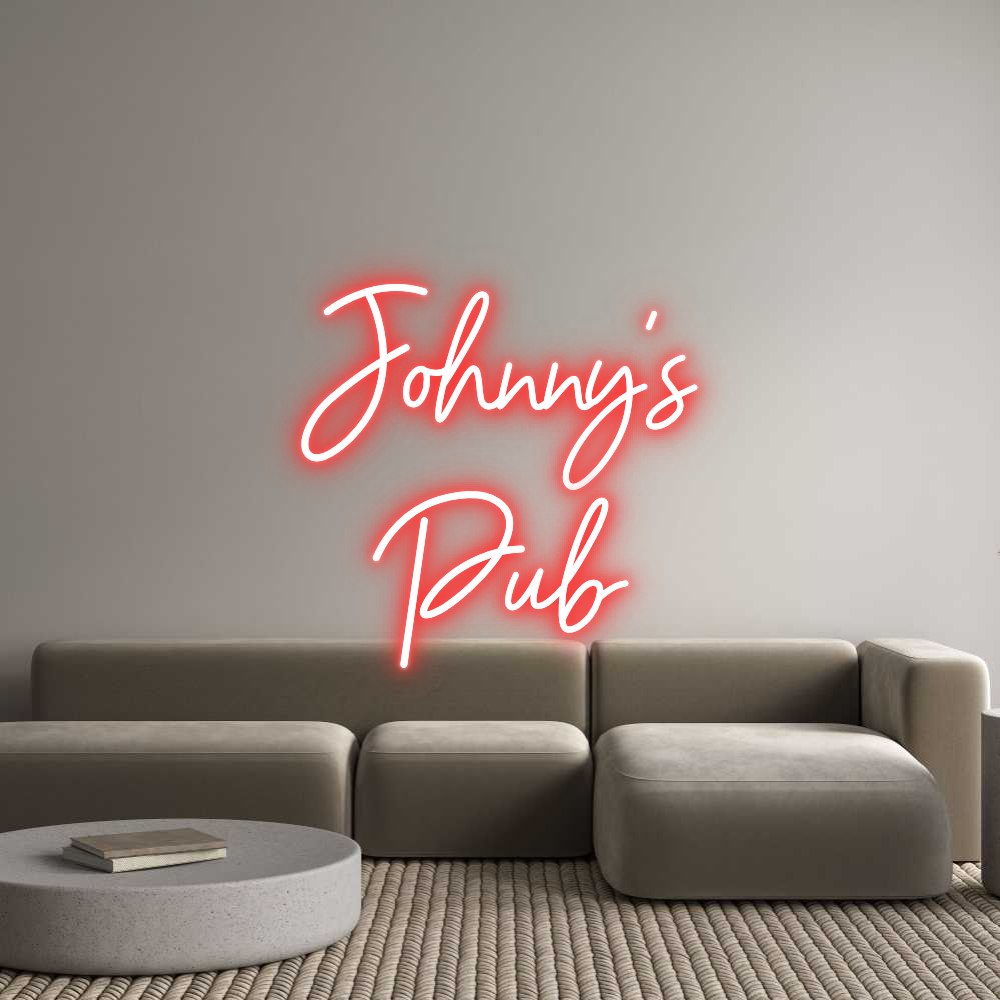 Neoninis ženklas pagal užsakymą: Johnny's
 Baras