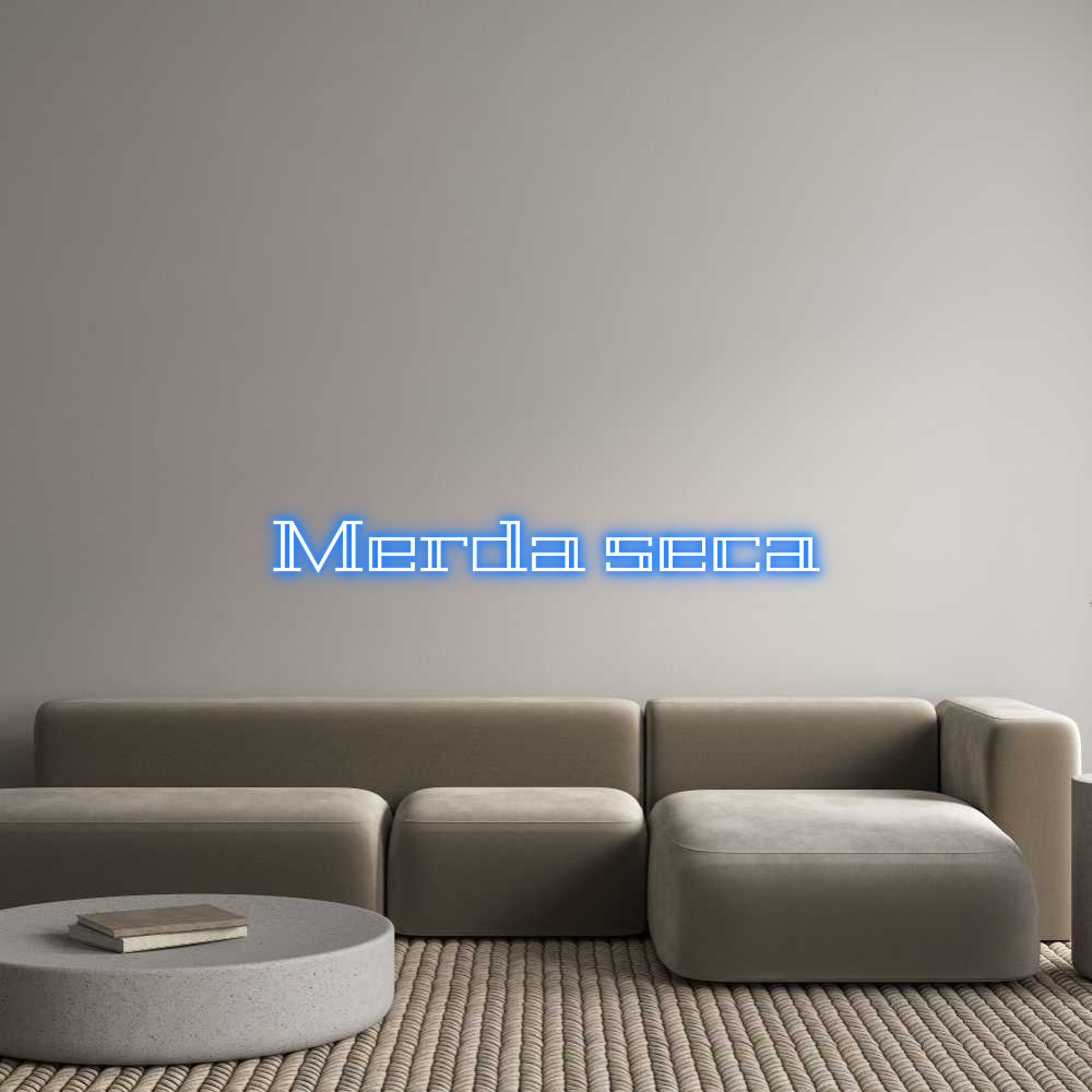 Letreiro de néon personalizado: Merda seca