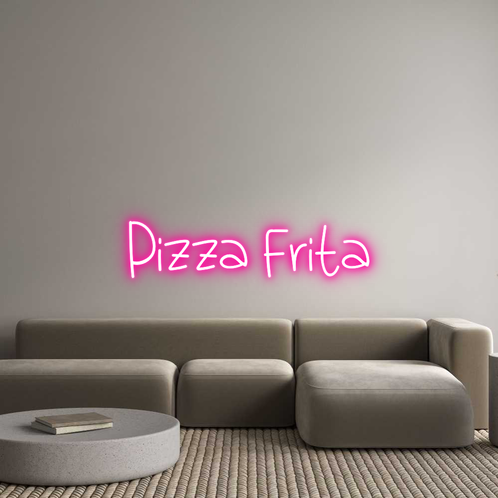 Prilagođeni neonski natpis: Pizza Frita