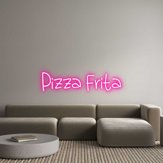 Prilagođeni neonski natpis: Pizza Frita