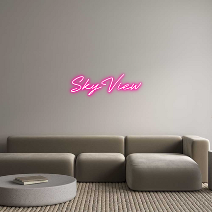 Custom Neon Sign: SkyView