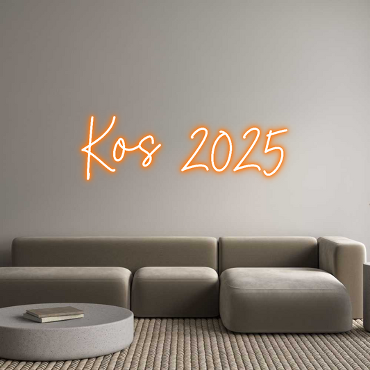 Custom Neon Sign: Kos 2025