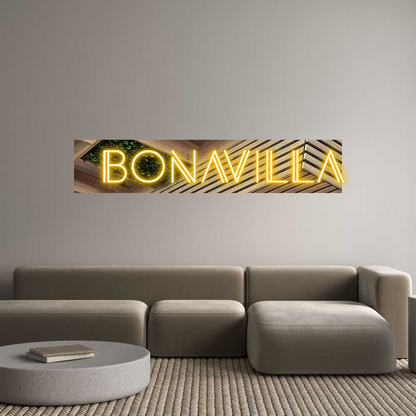 Semn Neon Personalizat:  Bonavilla