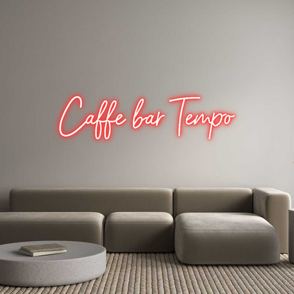 Custom Neon: Caffe bar Tempo