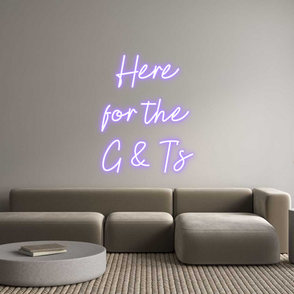 Custom Neon Sign: Here
for the...
