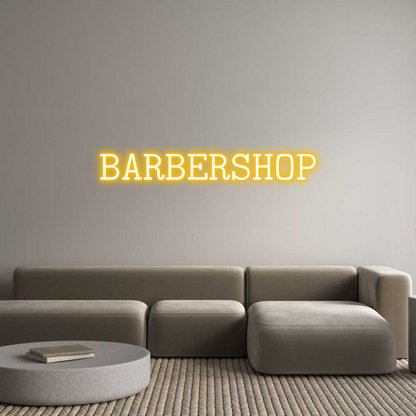 Individuelles Neon: BARBERSHOP