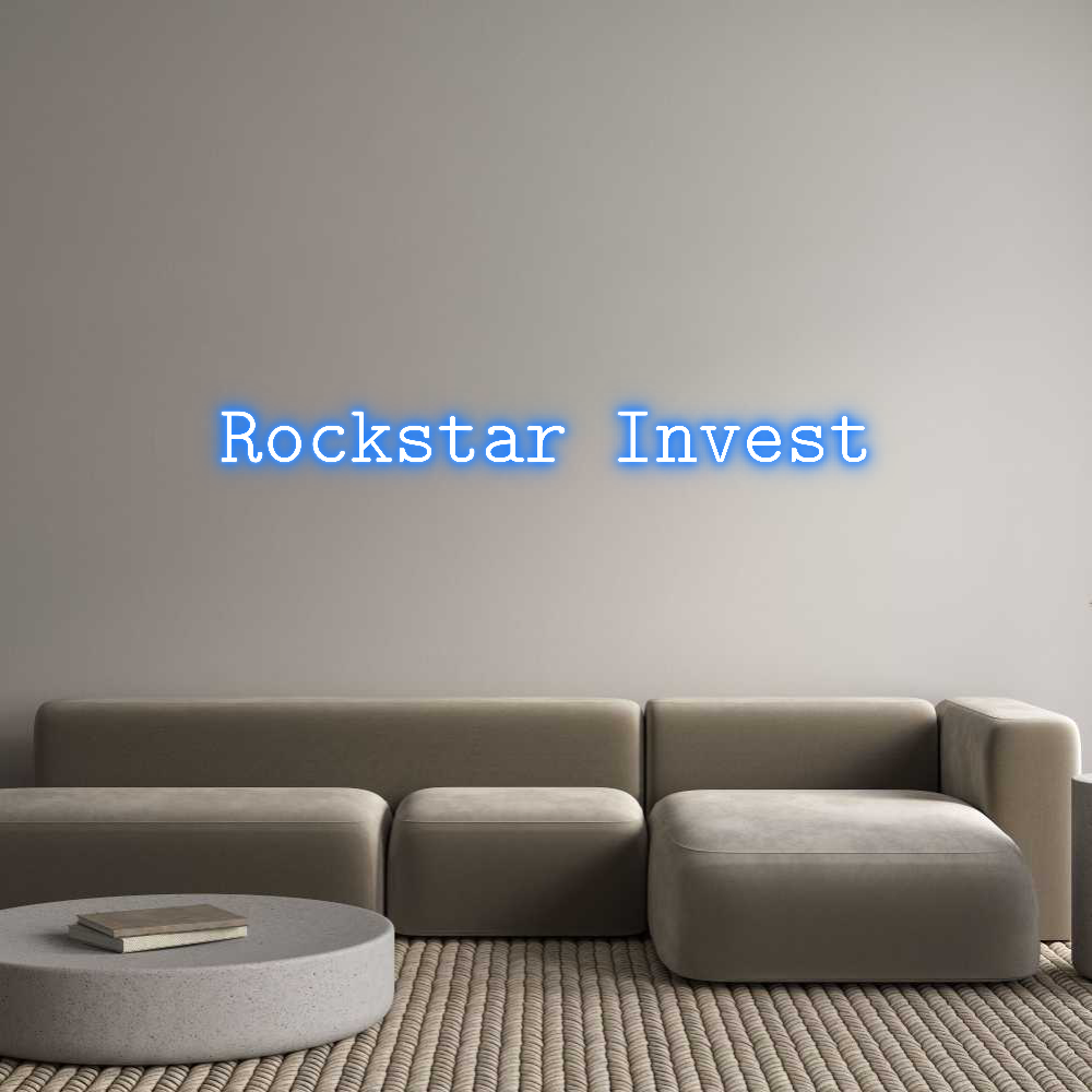 Letrero de Neón Personalizado: Rockstar Invest