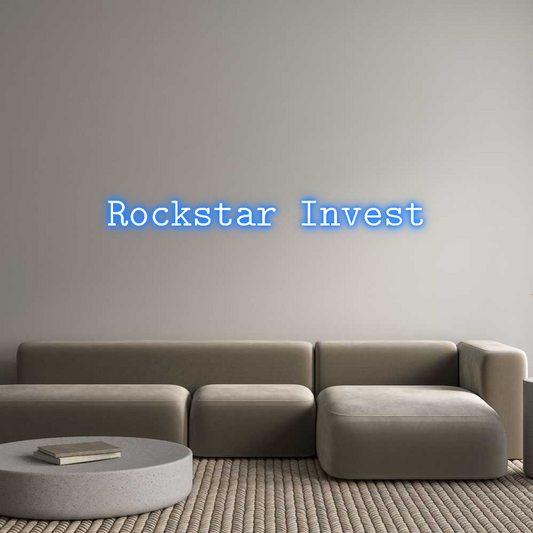 Letrero de Neón Personalizado: Rockstar Invest