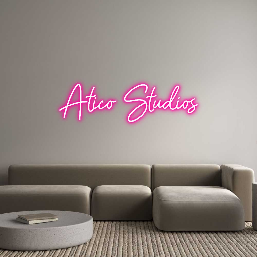 Vlastný neónový nápis: Ático Studios