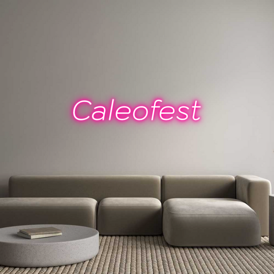 Letrero de Neón Personalizado: Caleofest 