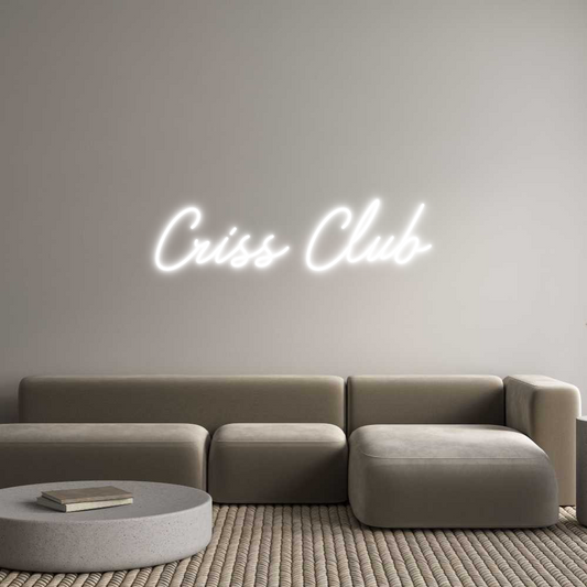 Semn Neon Personalizat: Criss Club