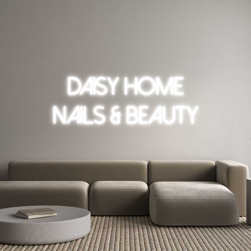 Individuelles Neon: DAISY HOME 
...