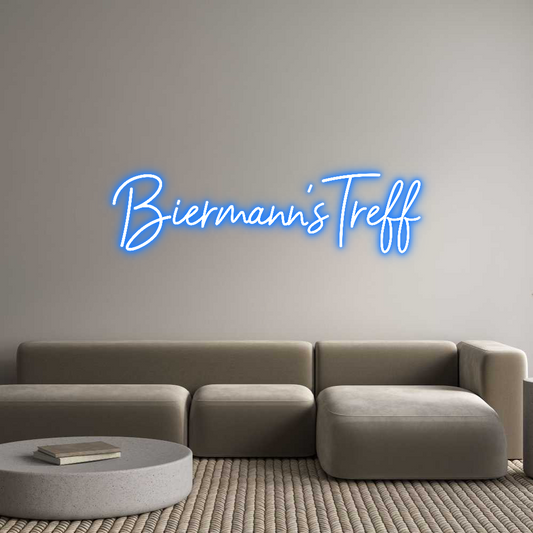 Benutzerdefiniertes Neon-Schild: Biermann'sTreff
