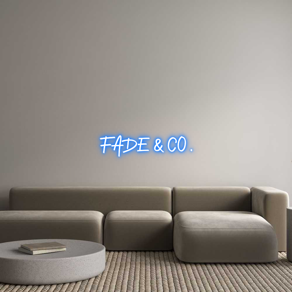 Özel Neon Tabela: Fade & Co .