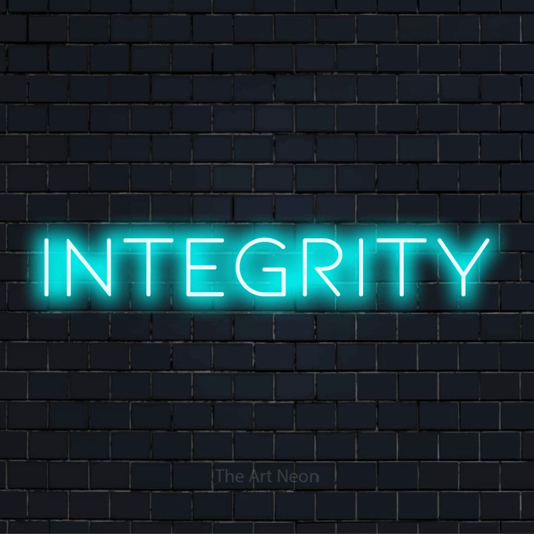 Integrity LED Neon Sign | The Art Neon
