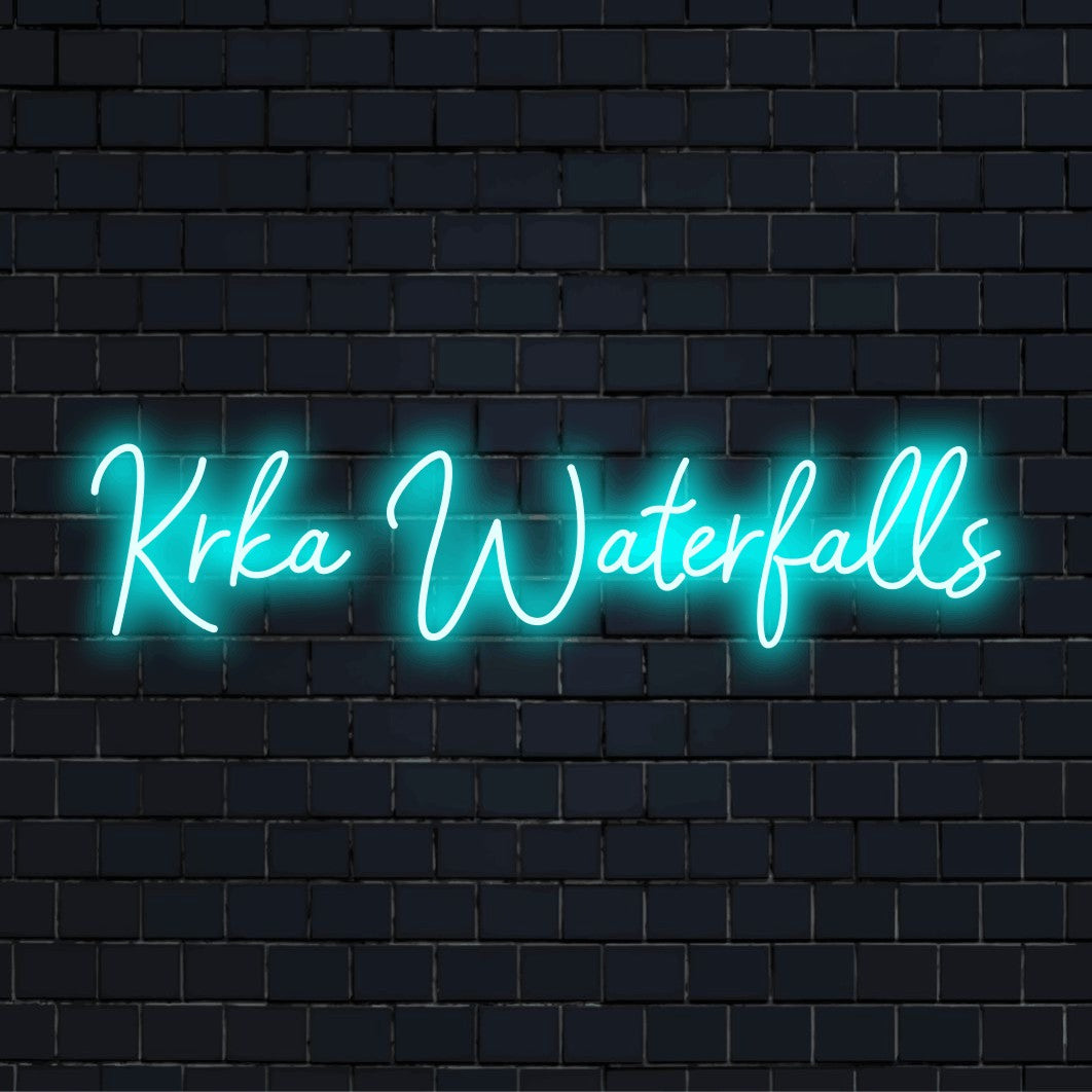 Krka Waterfalls LED Neon Sign | Custom Light – The Art Neon