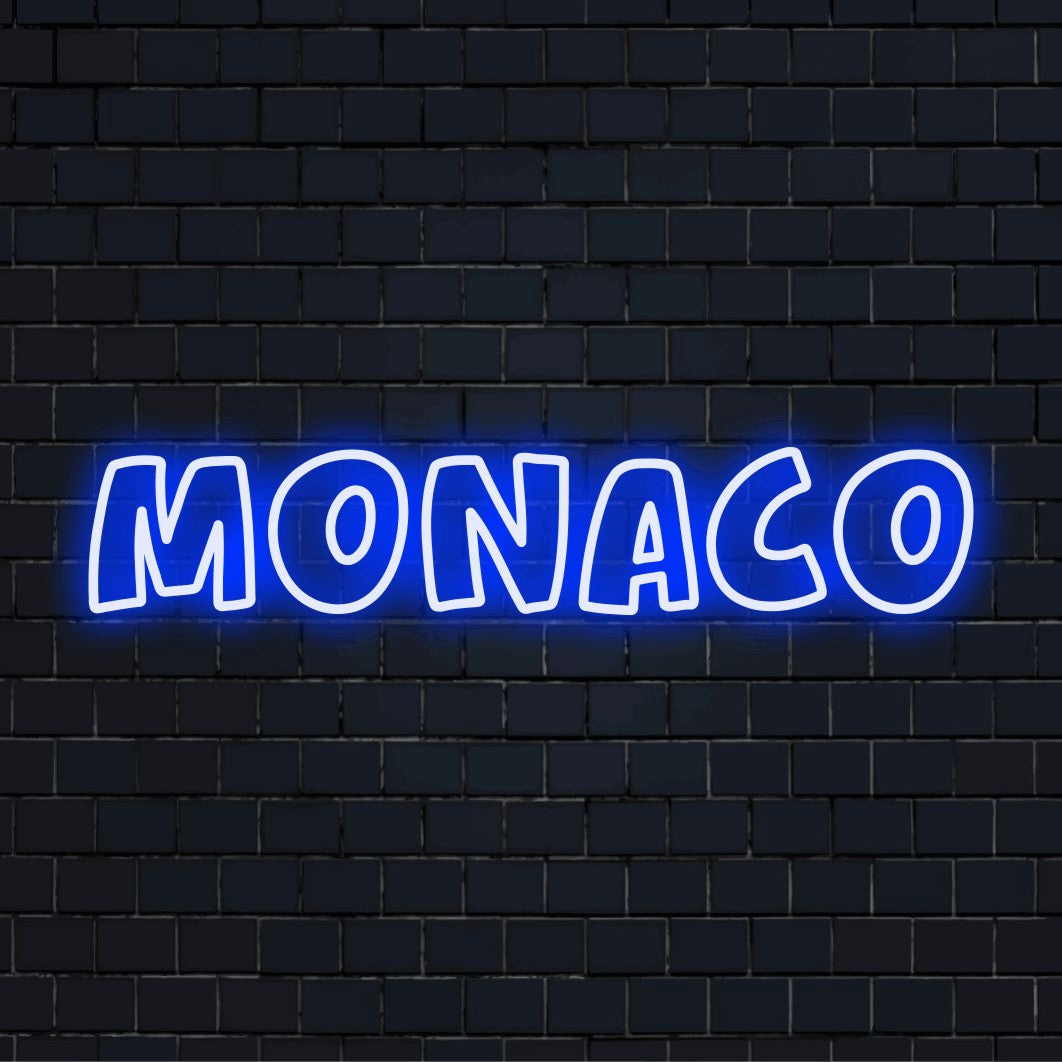Monaco Signs Monaco Neon Light | Custom Neon – The Art Neon