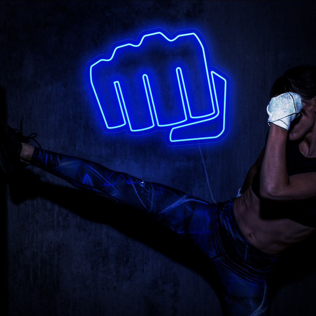 An electrifying neon sign that showcases the word 'Punch,' exuding a vibrant and energetic vibe.