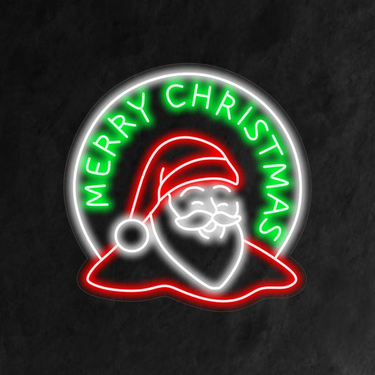 The Santa Claus neon sign is a festive addition to Christmas decor, spreading holiday cheer with its bright and joyful light