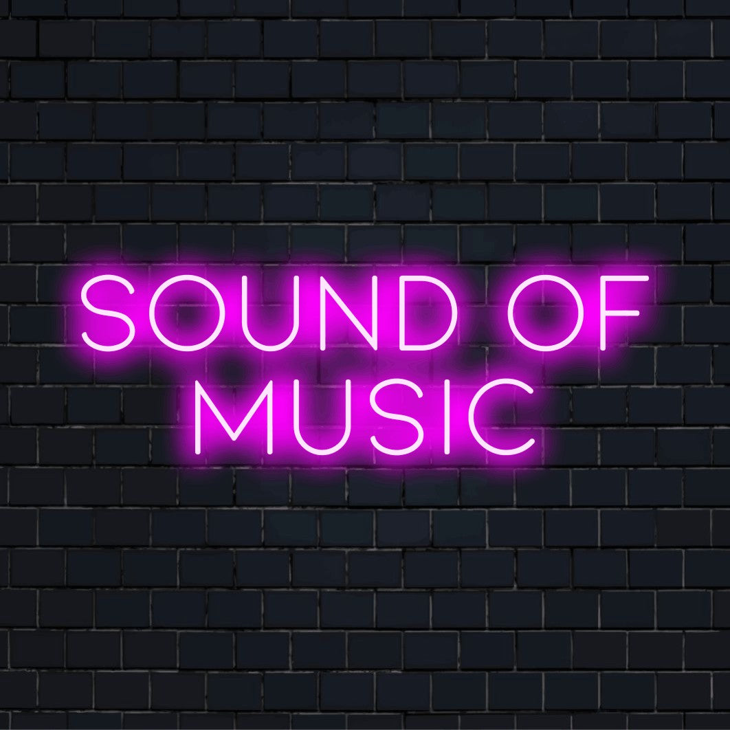 Sound Of Music Neon Sign | Light Sign – The Art Neon