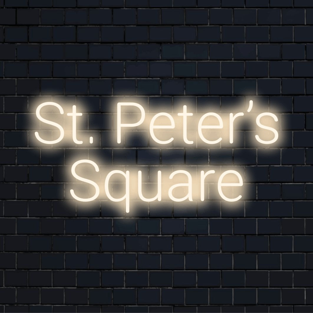 St Peter S Square LED Neon Sign | Custom Light – The Art Neon