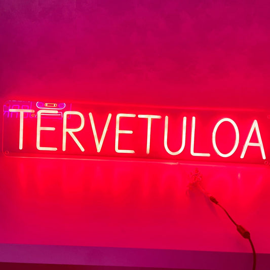 Tervetuloa enseigne au néon