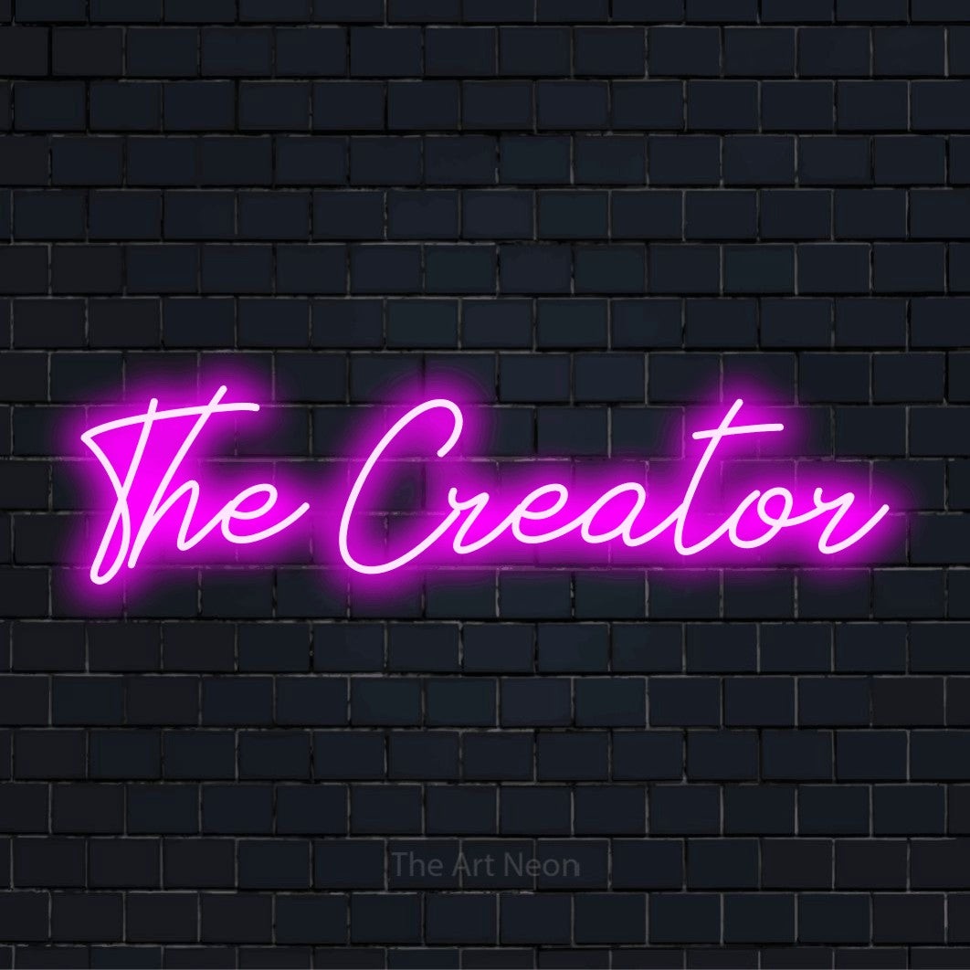 The Creator LED Neon Sign | The Art Neon